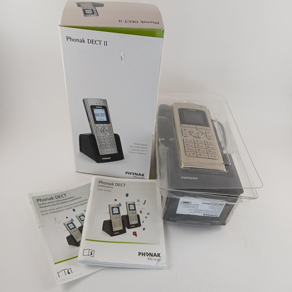 Phonak DECT‎ II Cordless Phone Home Phone Hearing Aid Compatible Digital Sound